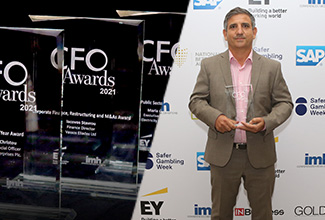 Marios Christou, Chief Financial Officer of ASBISC Enterprises Plc received the "CFO of the year" award